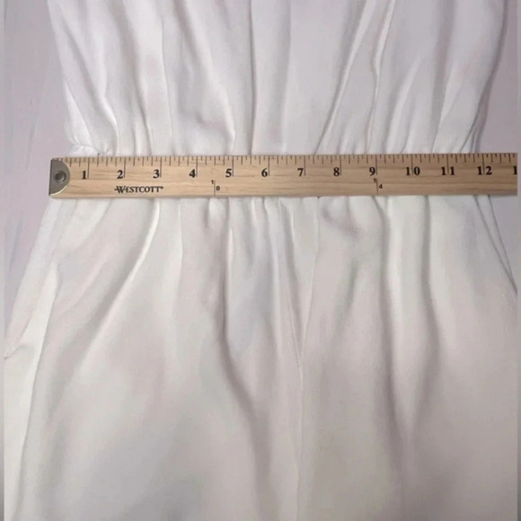 Club Monaco White Contemporary Short‎ Romper 3/4 Sleeve Size 0 - Picture 13 of 14